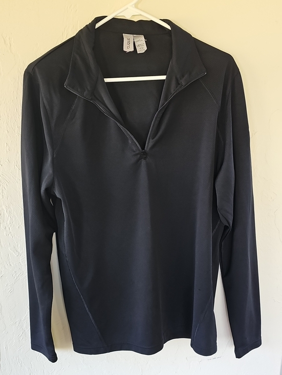 Clique Tops - Gamble Sands - Black Performance Quarter-Zip Pullover - Size M